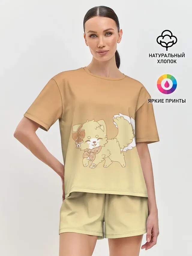 Женская пижама с шортами
