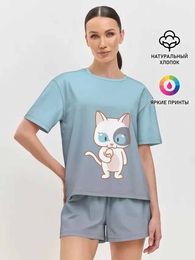 Женская пижама с шортами