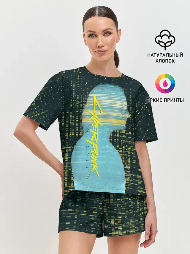 Женская пижама с шортами