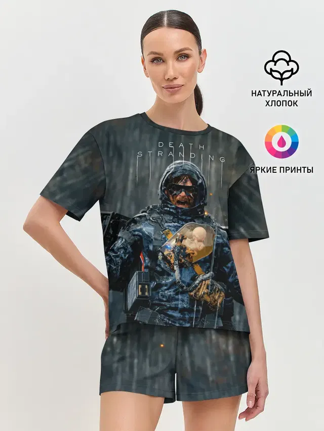 Женская пижама с шортами с принтом «Norman Reedus — Сэм»