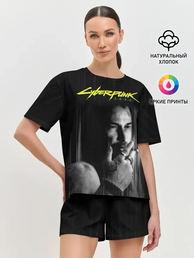 Женская пижама с шортами