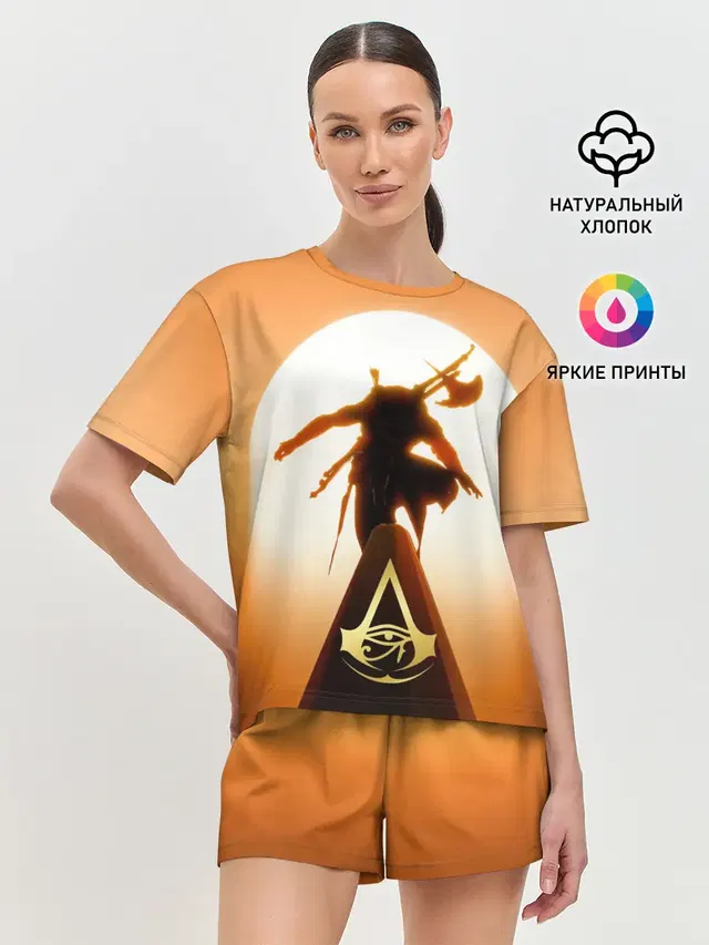 Женская пижама с шортами с принтом «ASSASSINS CREED — Assassin’s Creed Origins»