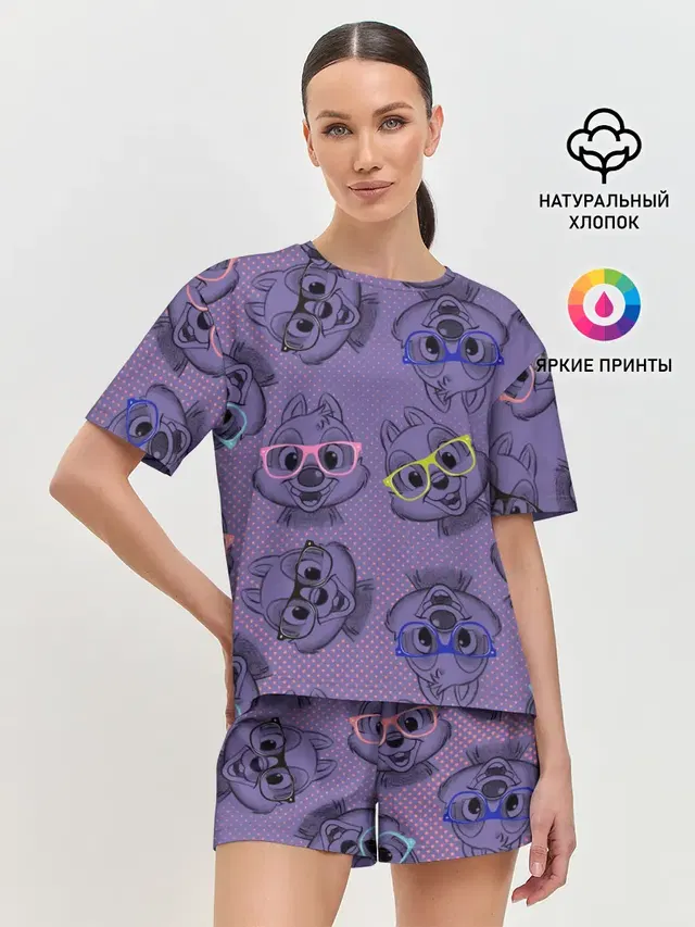 Женская пижама с шортами