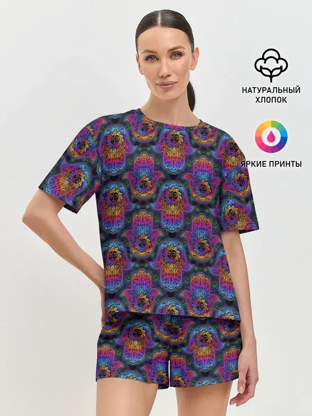 Женская пижама с шортами