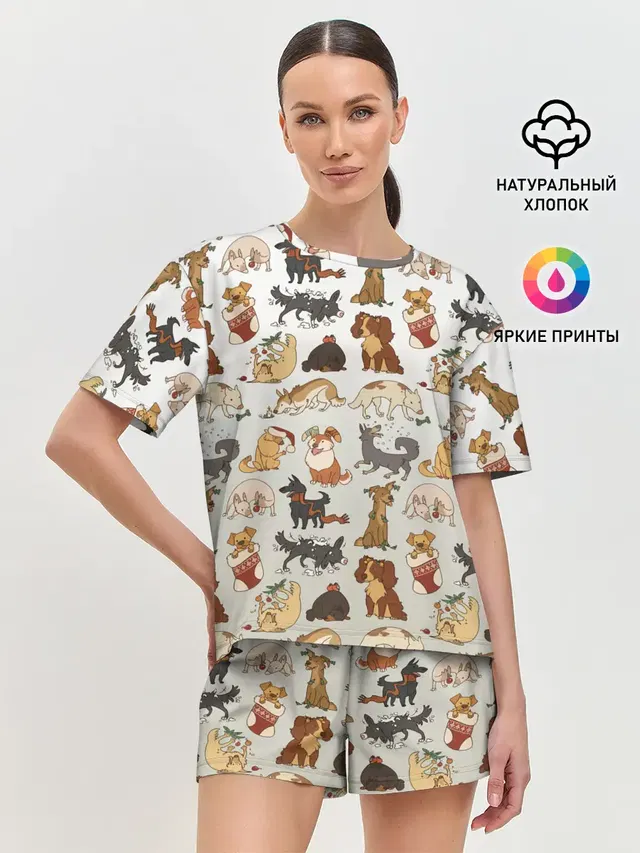 Женская пижама с шортами