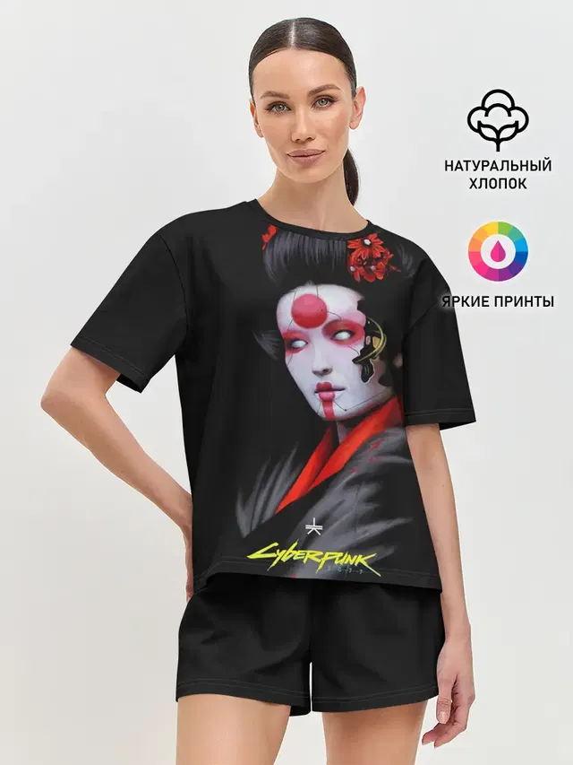 Женская пижама с шортами