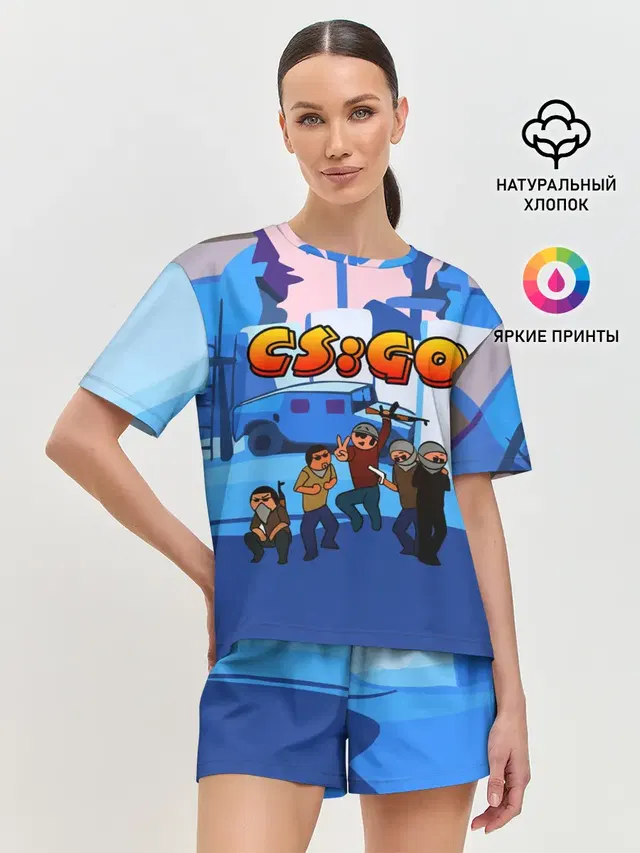 Женская пижама с шортами