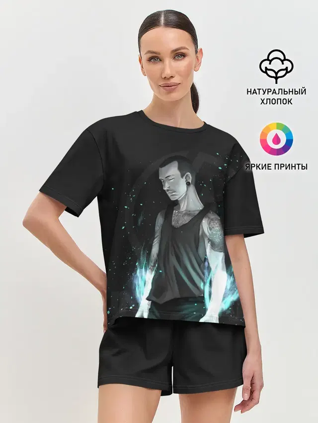 Женская пижама с шортами
