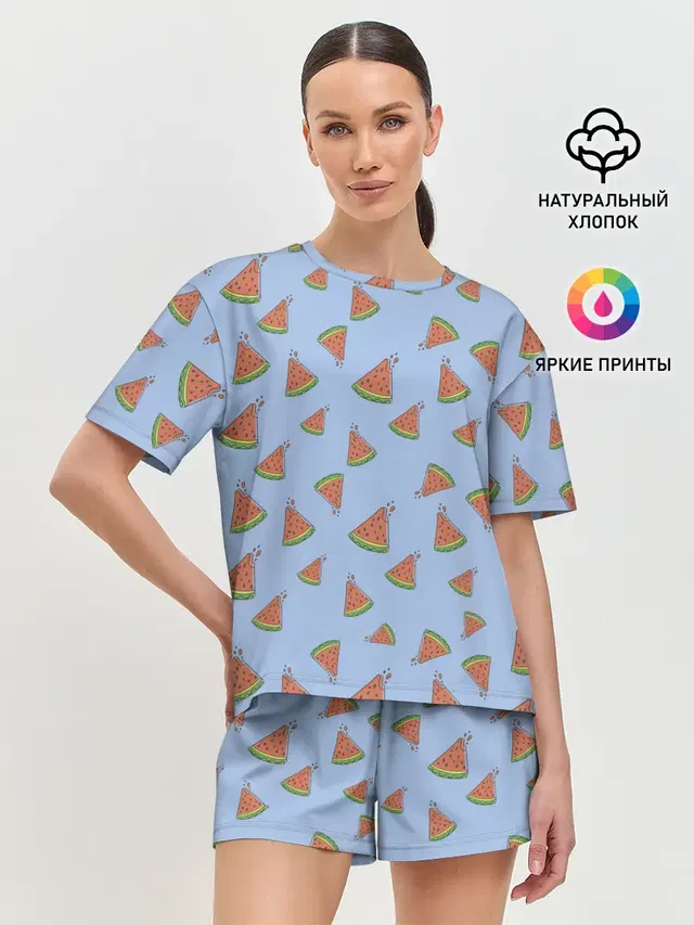 Женская пижама с шортами
