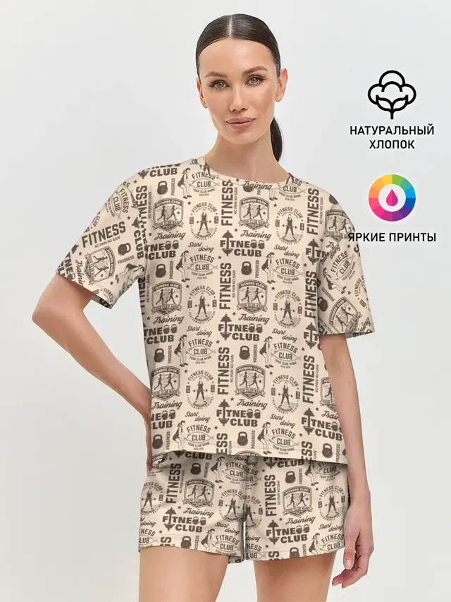 Женская пижама с шортами