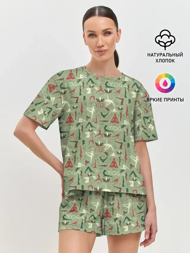 Женская пижама с шортами