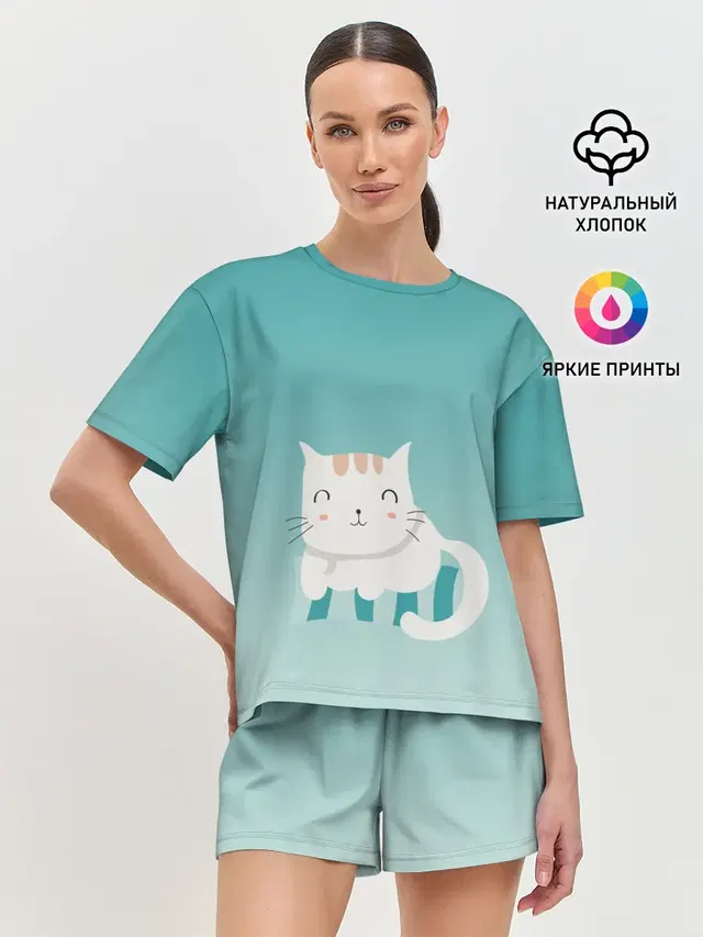 Женская пижама с шортами