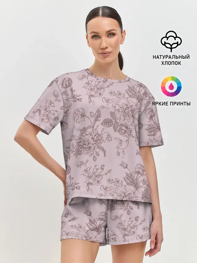 Женская пижама с шортами