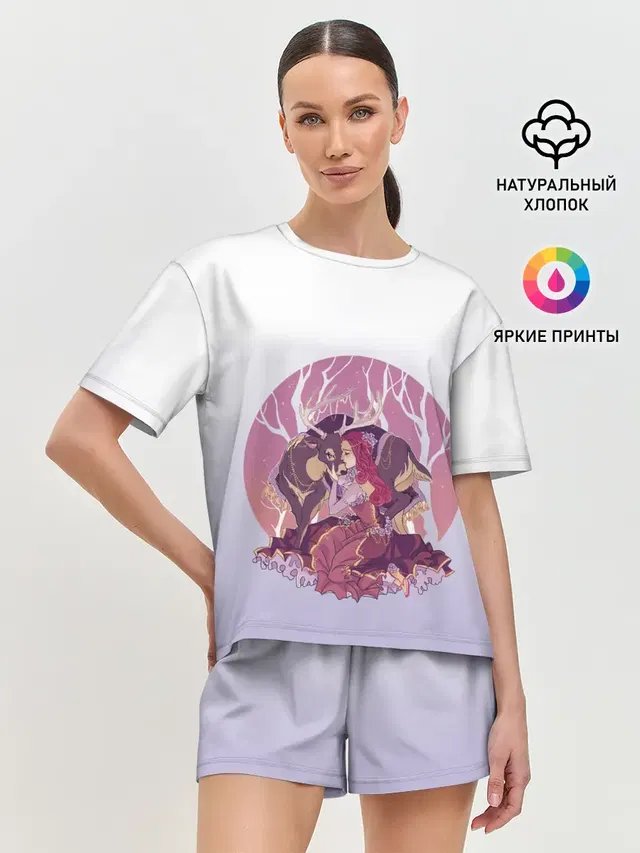 Женская пижама с шортами