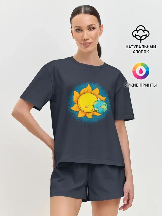Женская пижама с шортами