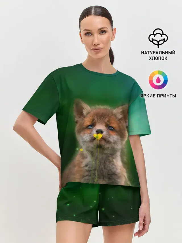 Женская пижама с шортами