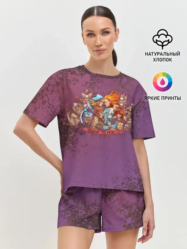 Женская пижама с шортами
