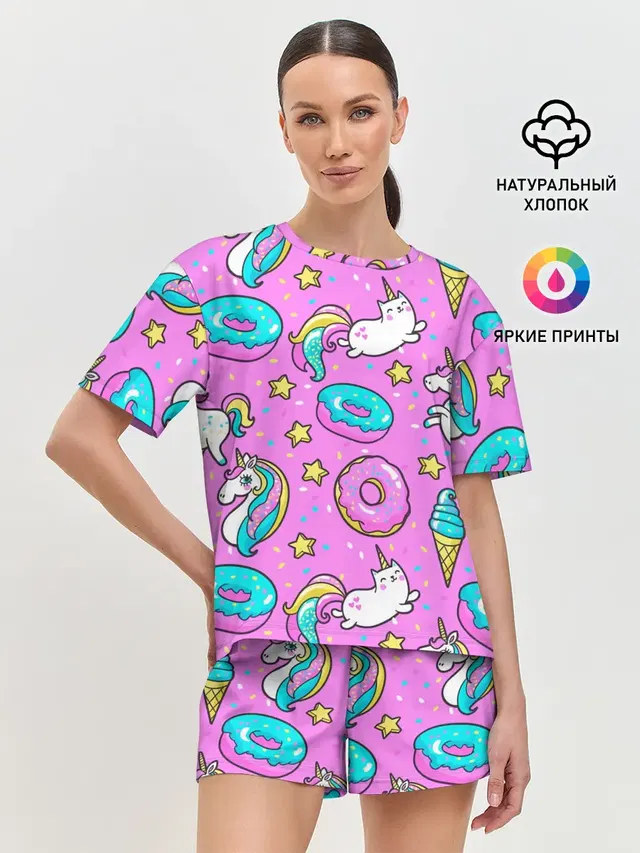 Женская пижама с шортами