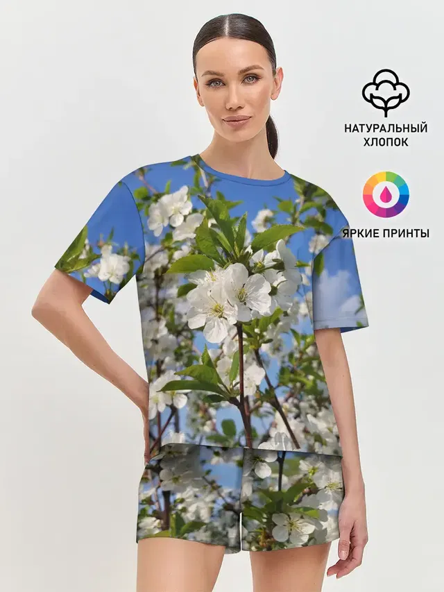 Женская пижама с шортами