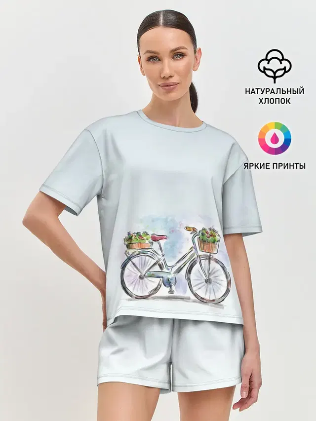 Женская пижама с шортами