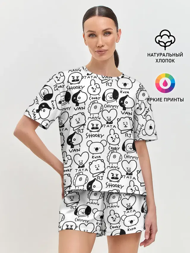 Женская пижама с шортами
