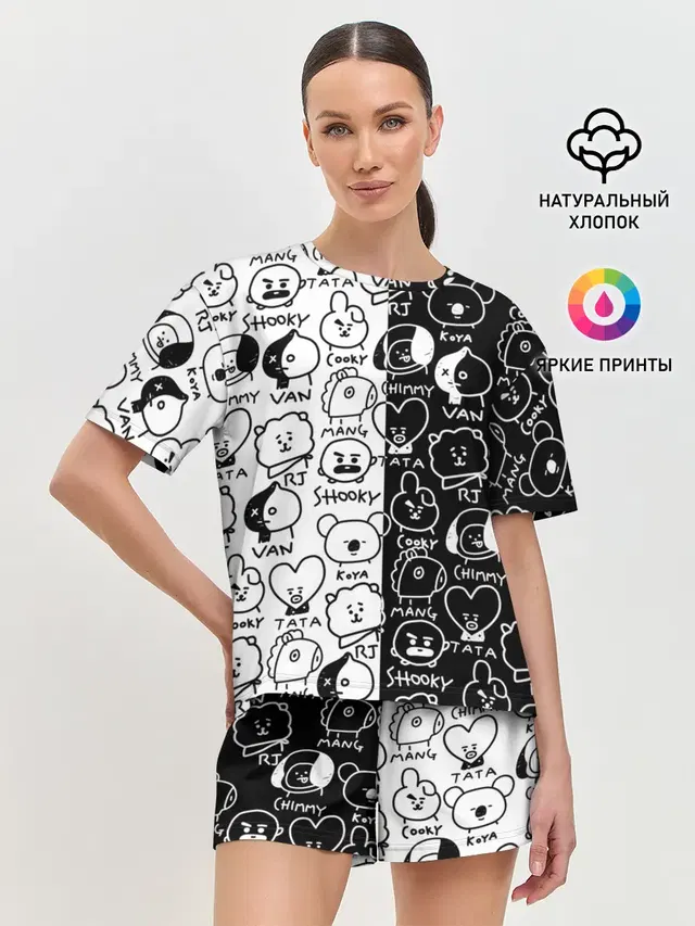 Женская пижама с шортами
