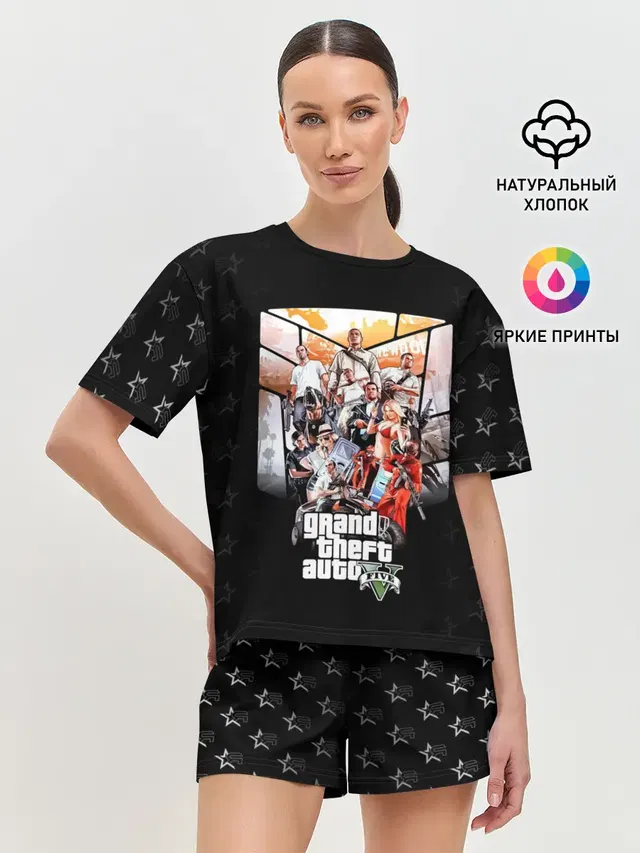 Женская пижама с шортами