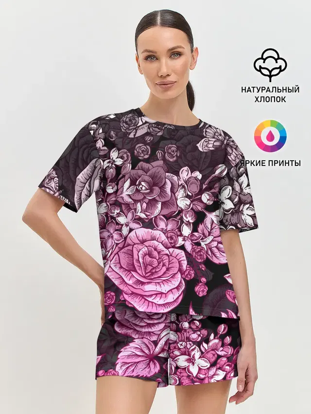 Женская пижама с шортами