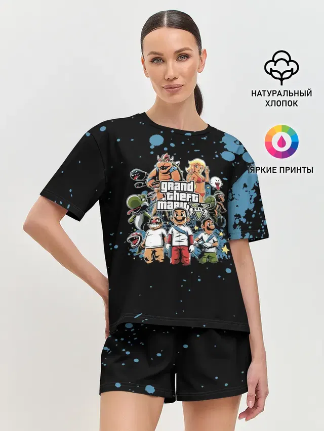 Женская пижама с шортами