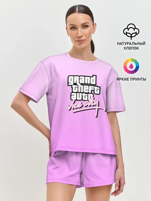Женская пижама с шортами