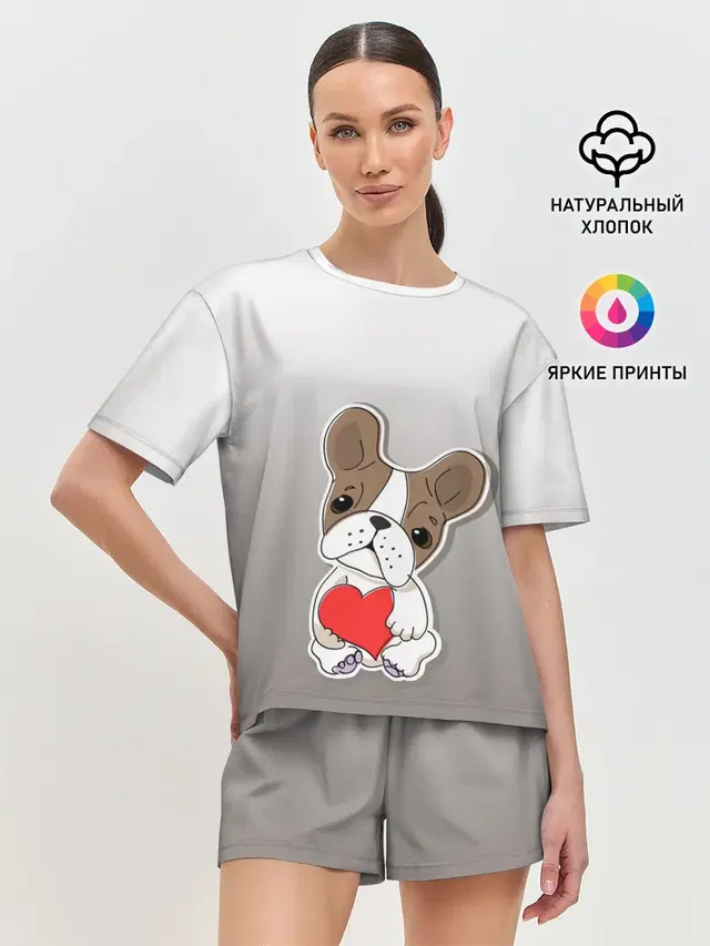Женская пижама с шортами