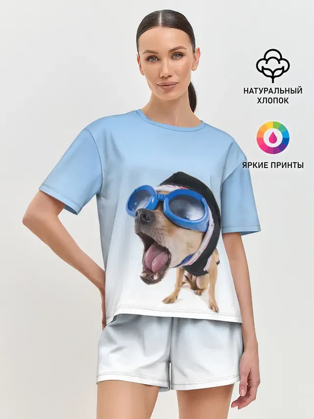 Женская пижама с шортами