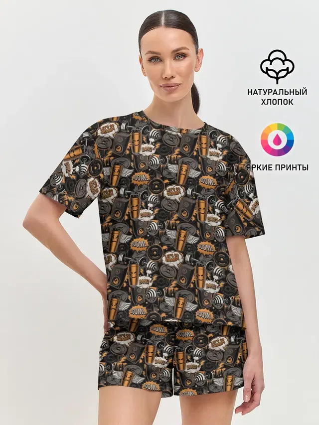 Женская пижама с шортами