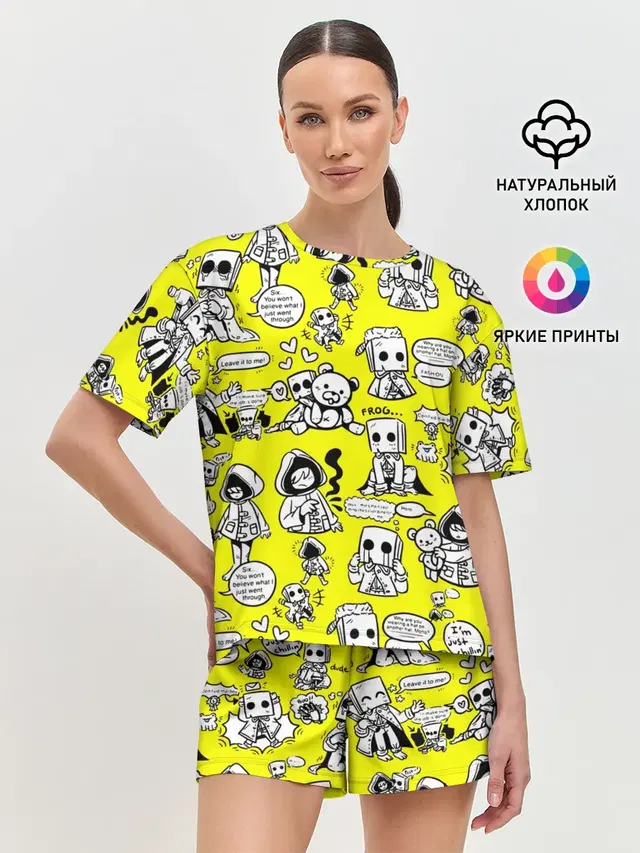 Женская пижама с шортами