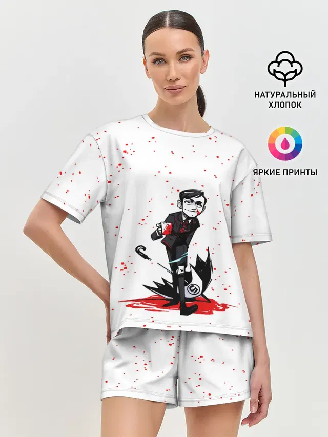 Женская пижама с шортами