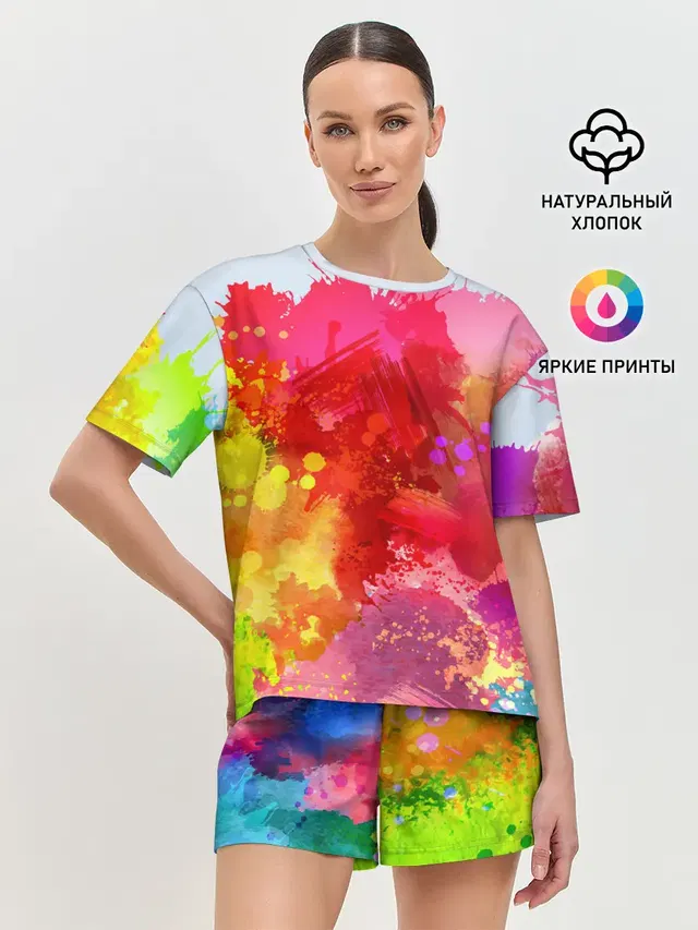 Женская пижама с шортами