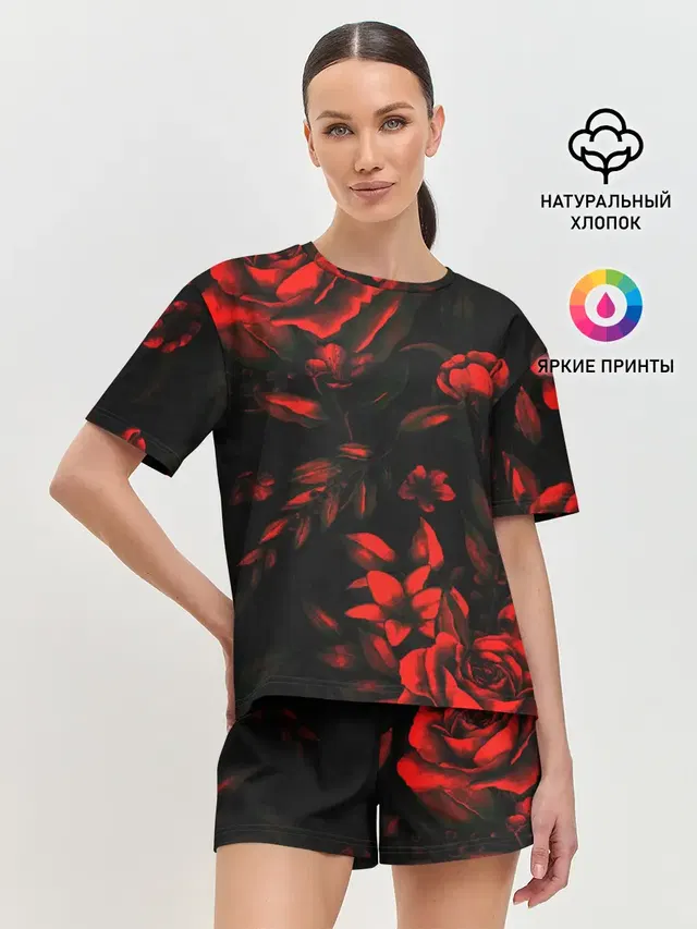 Женская пижама с шортами