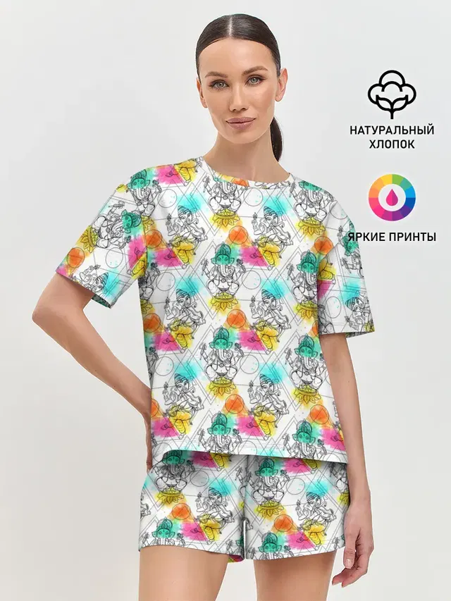 Женская пижама с шортами