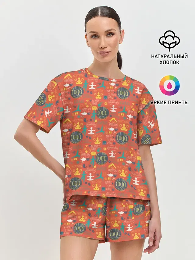Женская пижама с шортами