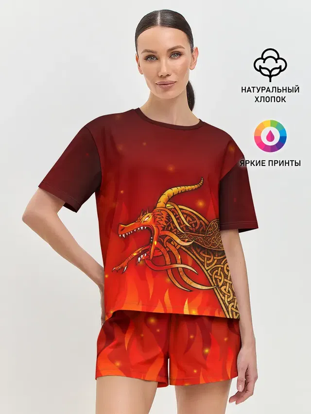 Женская пижама с шортами