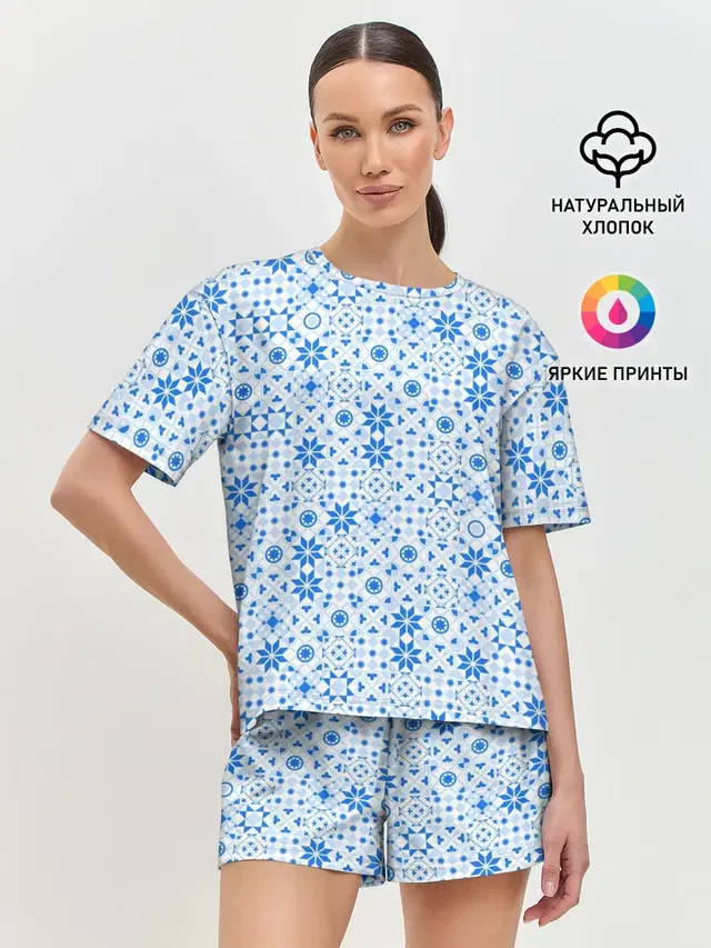 Женская пижама с шортами