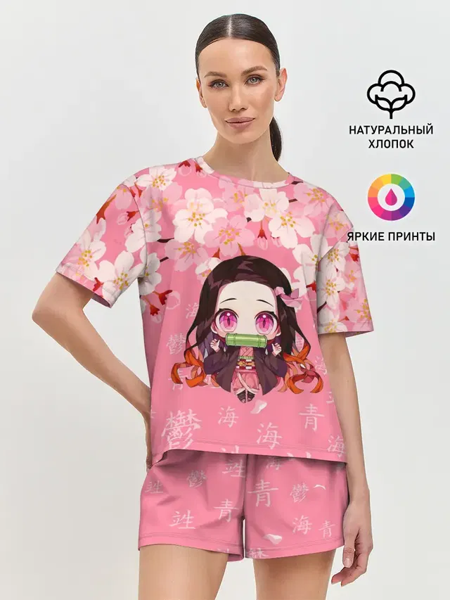 Женская пижама с шортами