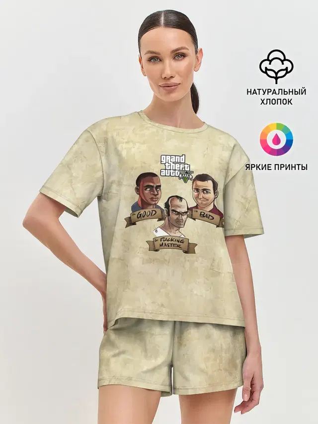 Женская пижама с шортами