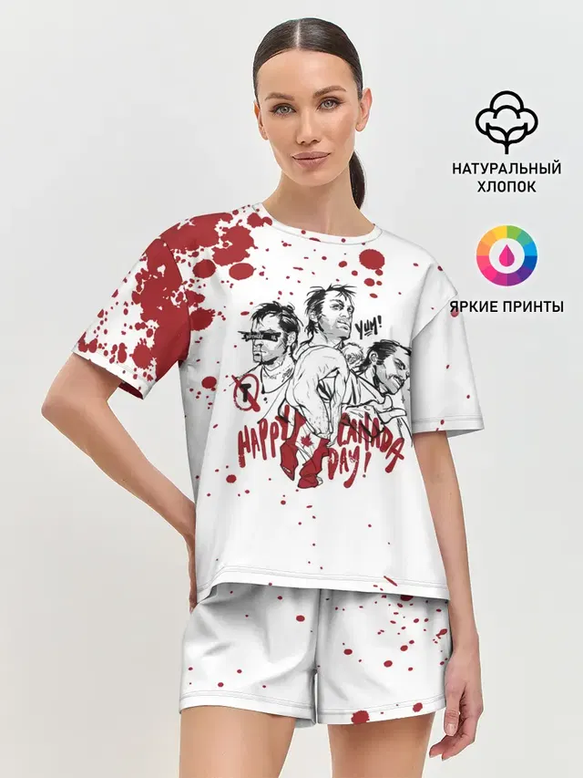 Женская пижама с шортами