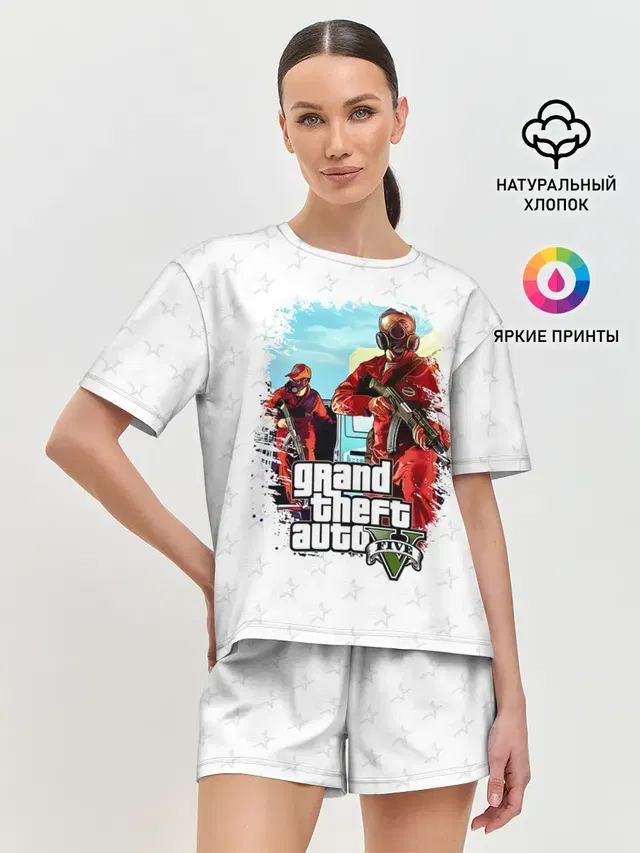 Женская пижама с шортами