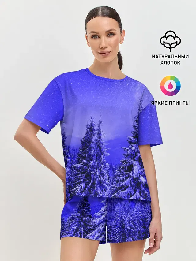 Женская пижама с шортами