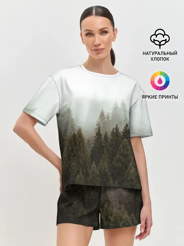Женская пижама с шортами