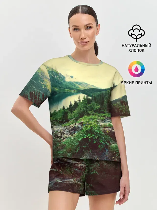 Женская пижама с шортами