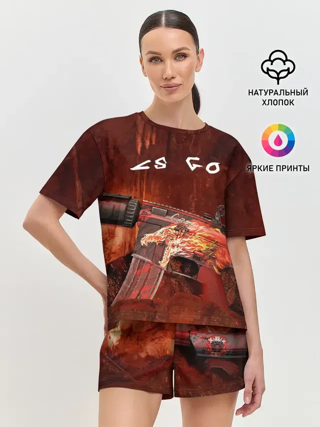 Женская пижама с шортами