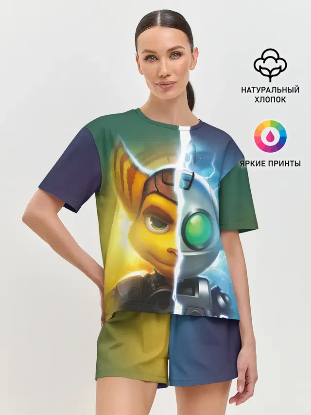 Женская пижама с шортами